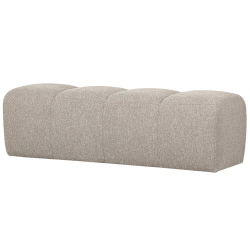 WOOOD bankje 160 cm Mojo - Bouclé - Beige Melange - 49x160x45 cm - beige melange