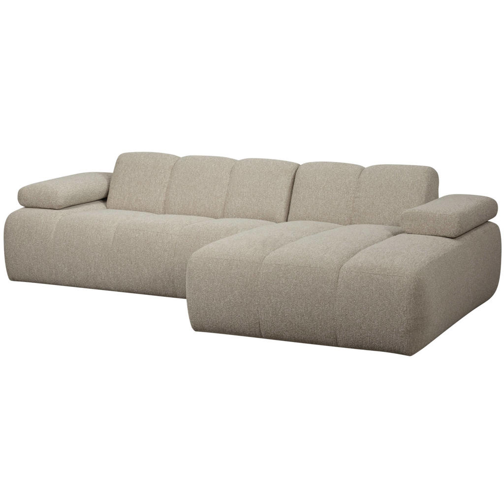 WOOOD WOOOD Mojo Chaise Longue Bank Rechts - Bouclé - Beige Melange
