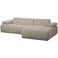 WOOOD WOOOD Mojo Chaise Longue Bank Rechts - Bouclé - Beige Melange