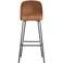 WOOOD WOOOD Vogue Barstoel - Velvet - Zwart - 103x50x55