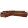 WOOOD hoekbank links - roestbruin