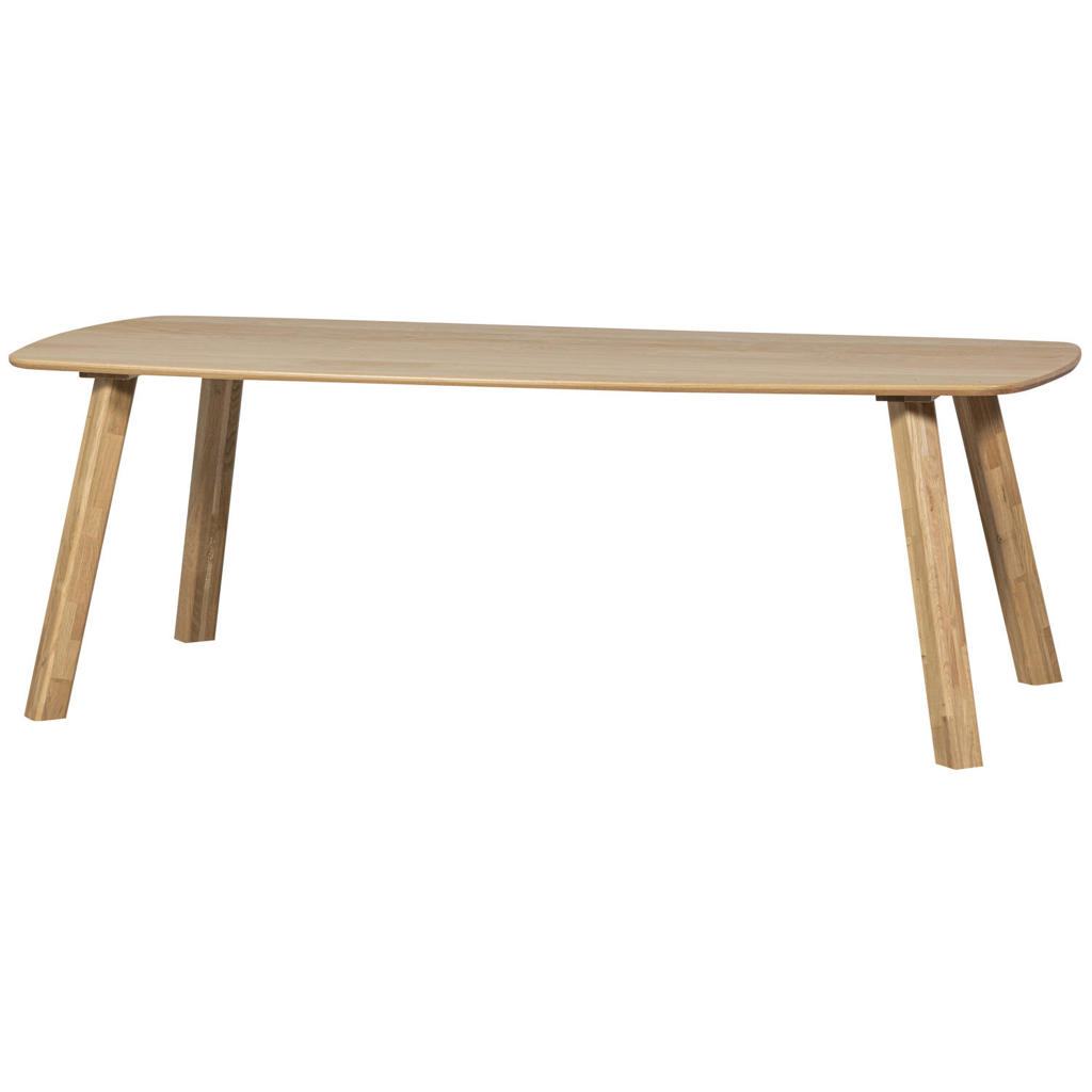 WOOOD WOOOD Tablo Eettafel Deens Ovaal 220x100 - Eiken - Bruin