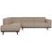 WOOOD WOOOD Statement Hoekbank Links - Chenille - Velvet Taupe