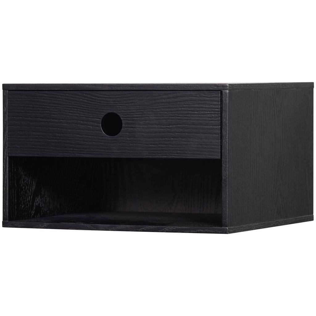 WOOOD Nancy Hangend Nachtkastje Bordeauxrood - 20x34x30