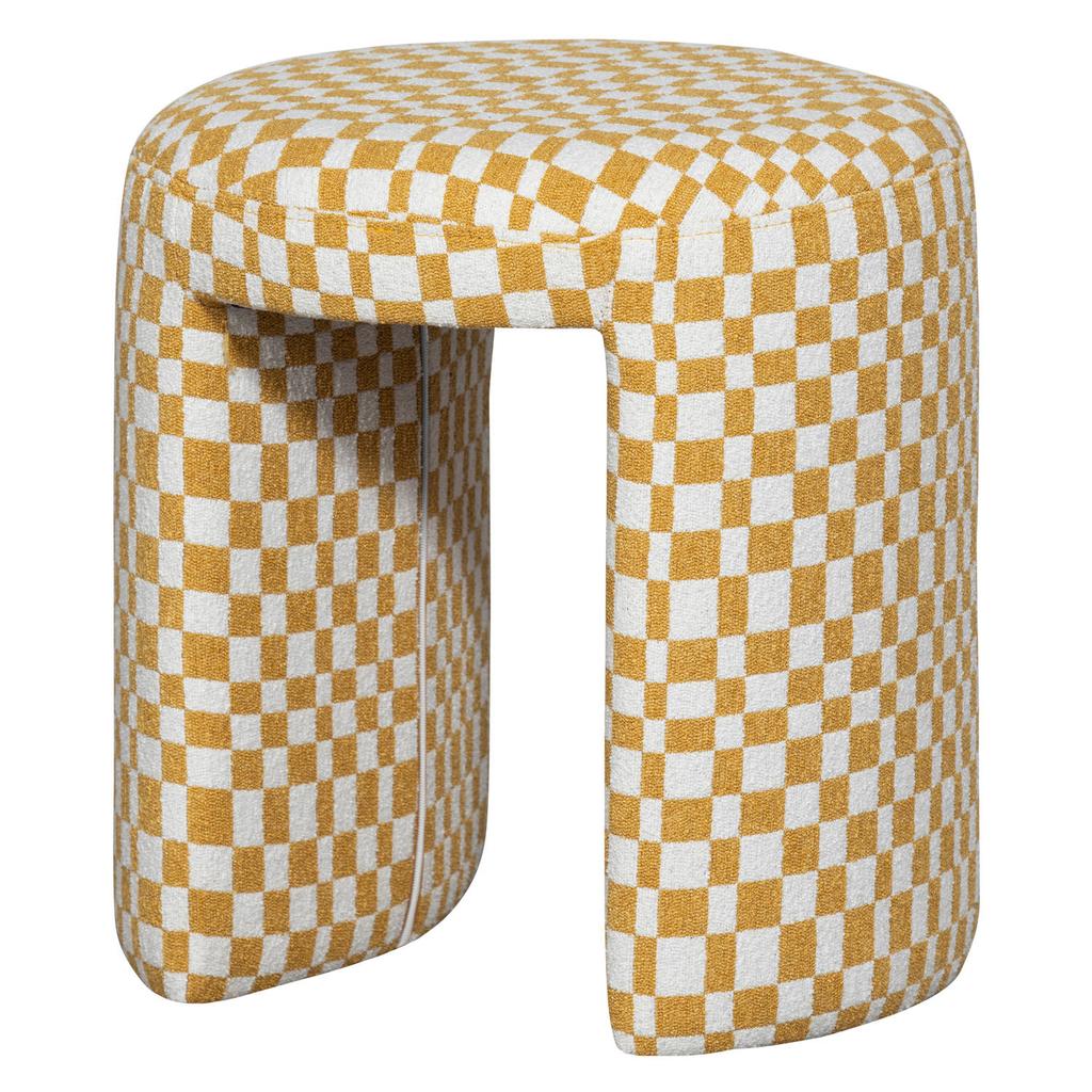 WOOOD WOOOD Charlie Kruk - Polyester - Ruitjes - Geel