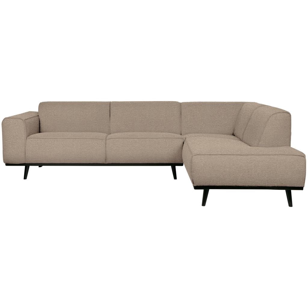 WOOOD WOOOD Statement Hoekbank Rechts - Ecoleer - Cognac - 77x274x210