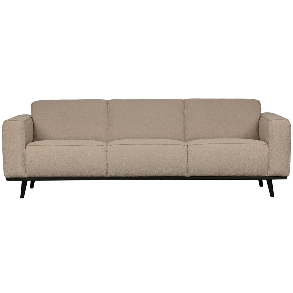WOOOD Statement 3-Zits Bank 230 cm - Chenille - Velvet Taupe