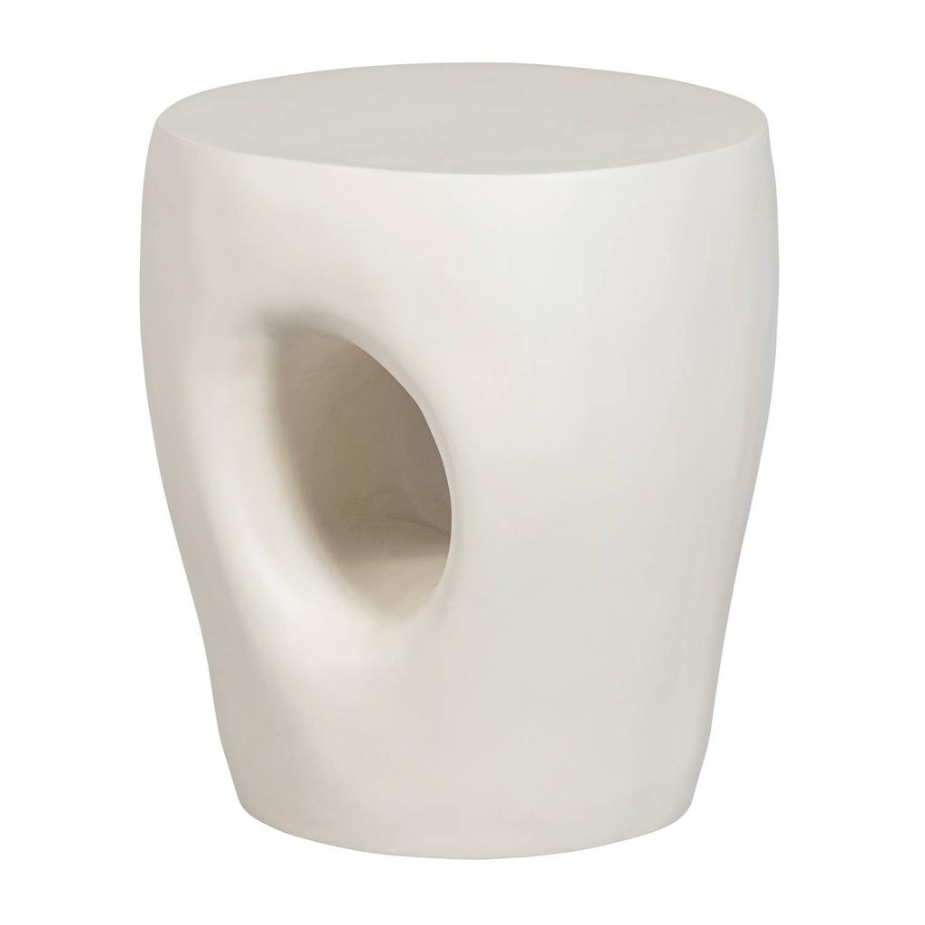 WOOOD WOOOD Mica Bijzettafel Tuin - Polymeer - Naturel - 47x40x40