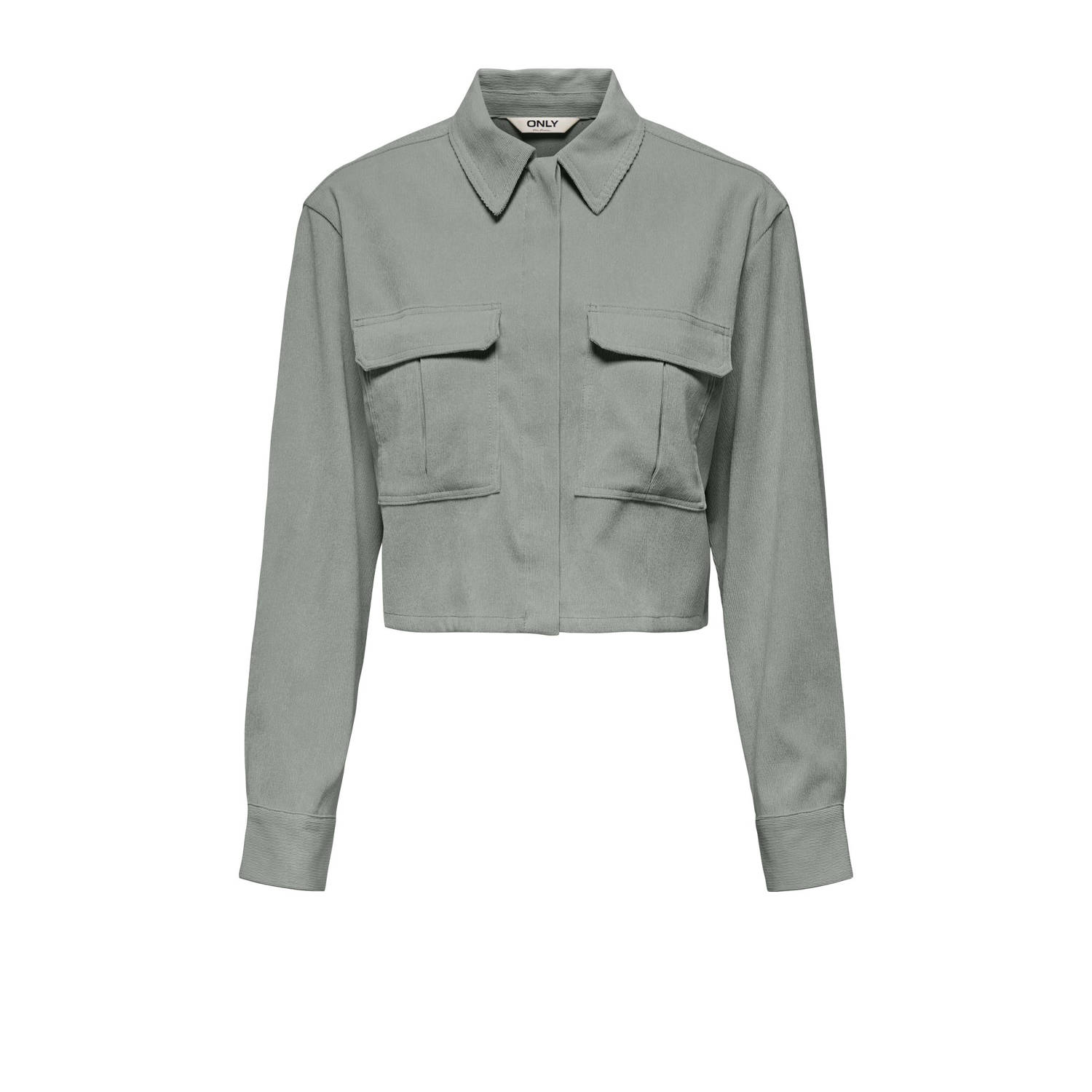 ONLY blouse grijsgroen