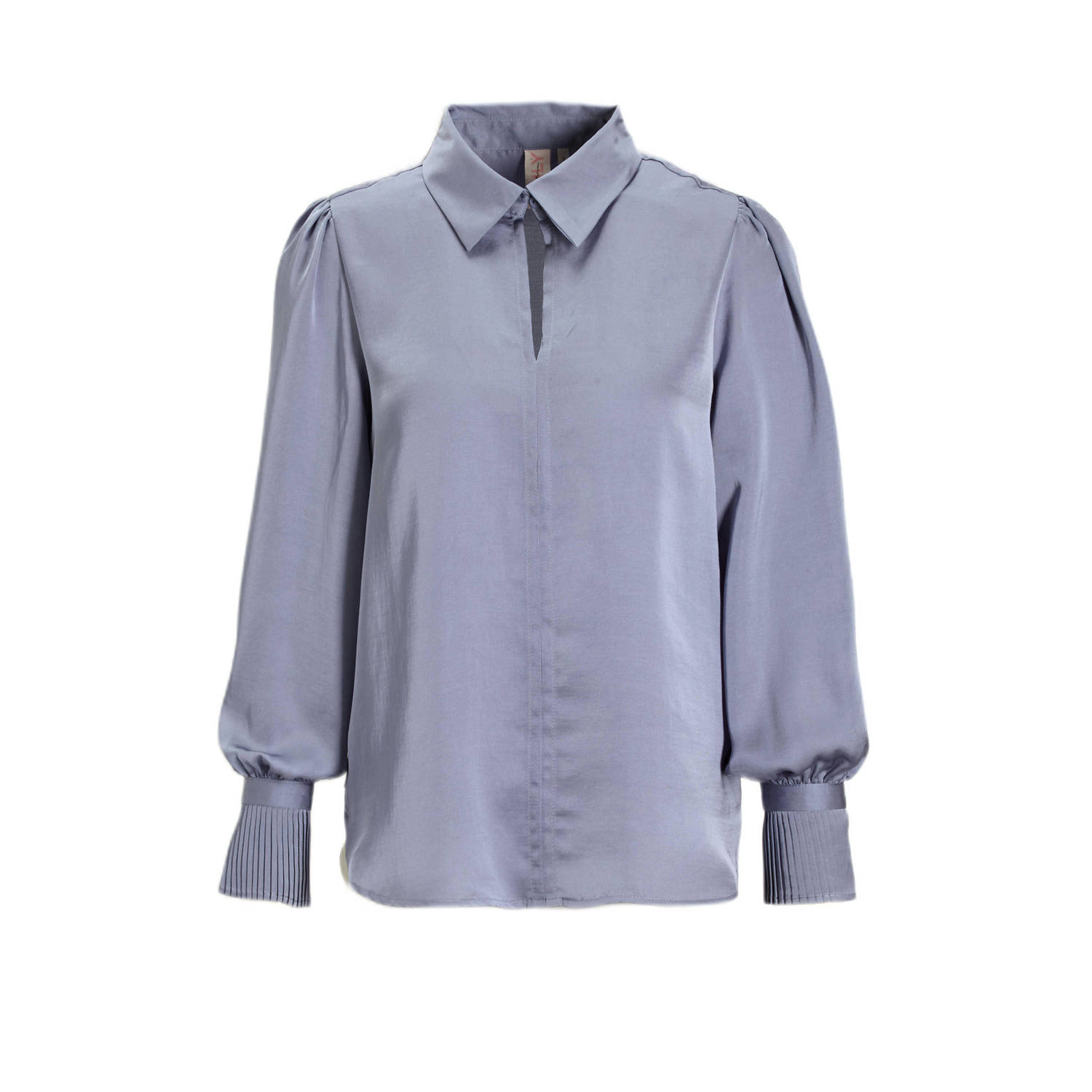 Only Plooi detail overhemd Tempest Gray Dames