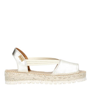 Estell  leren espadrilles goud