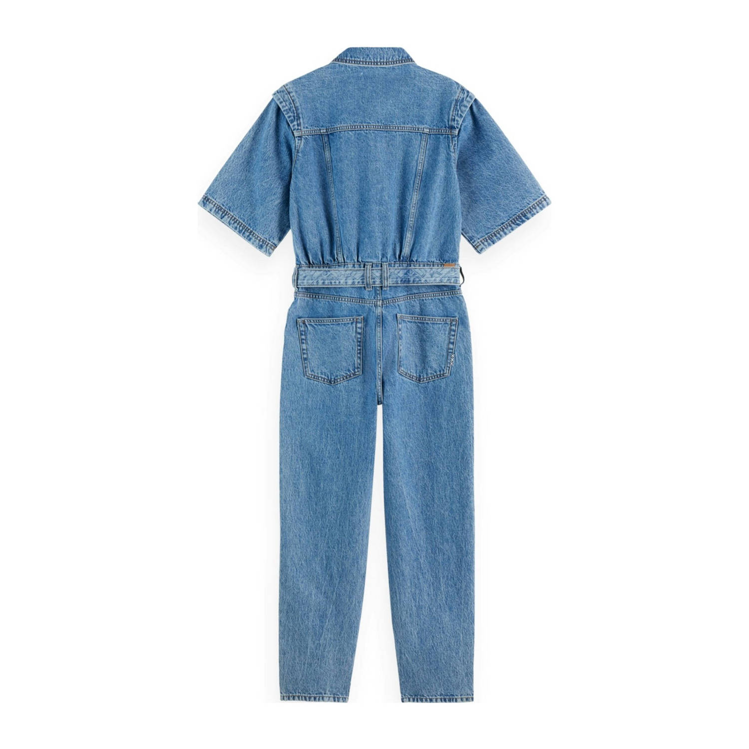Scotch & Soda regular jumpsuit medium blue denim