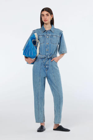 denim regular jumpsuit medium blue denim