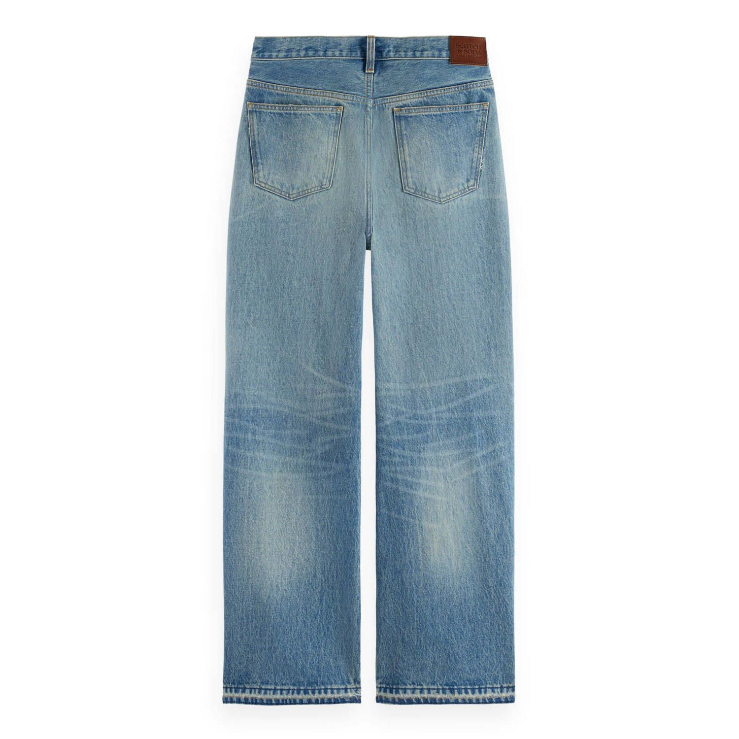 Scotch & Soda high waist loose fit jeans medium blue denim