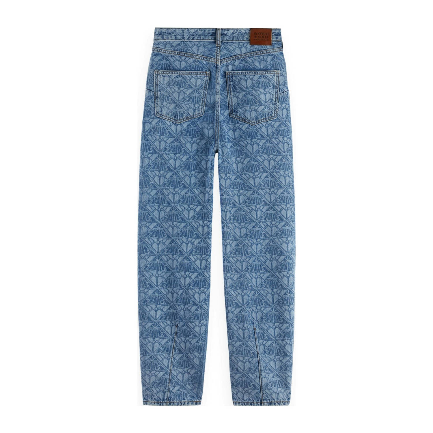 Scotch & Soda regular waist mom jeans medium blue denim