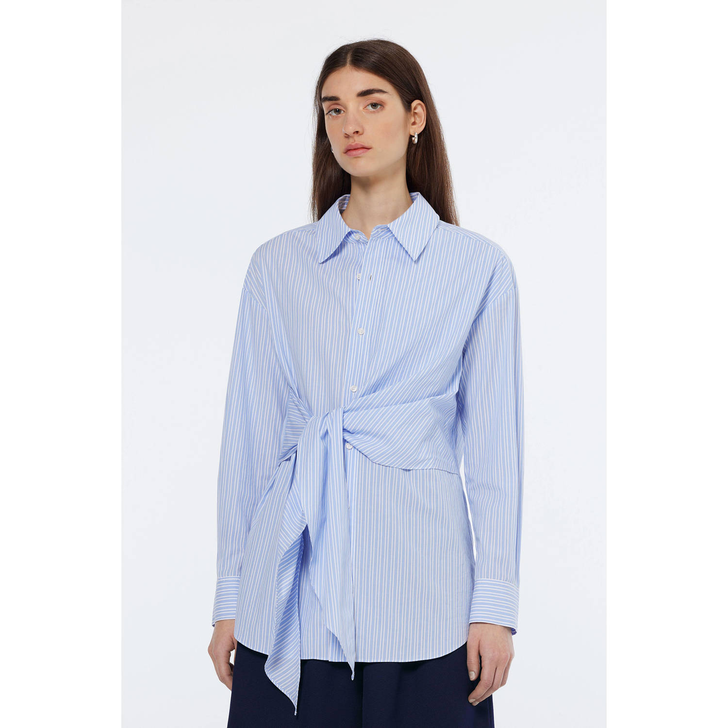 Scotch & Soda blouse lichtblauw