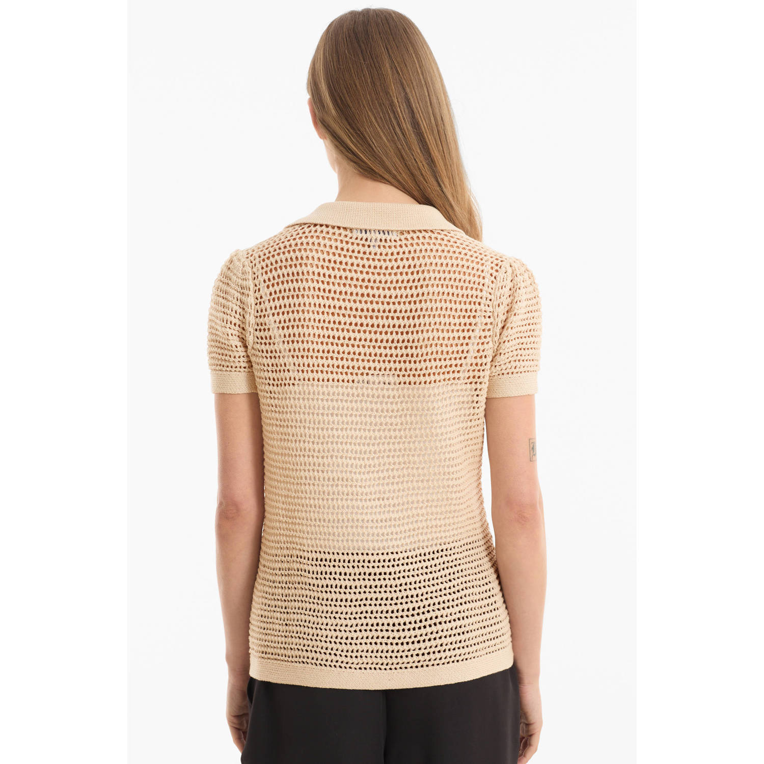 anytime crochet polo beige