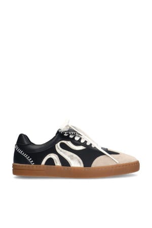 suède sneakers zwart