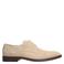 Manfield suède veterschoenen beige