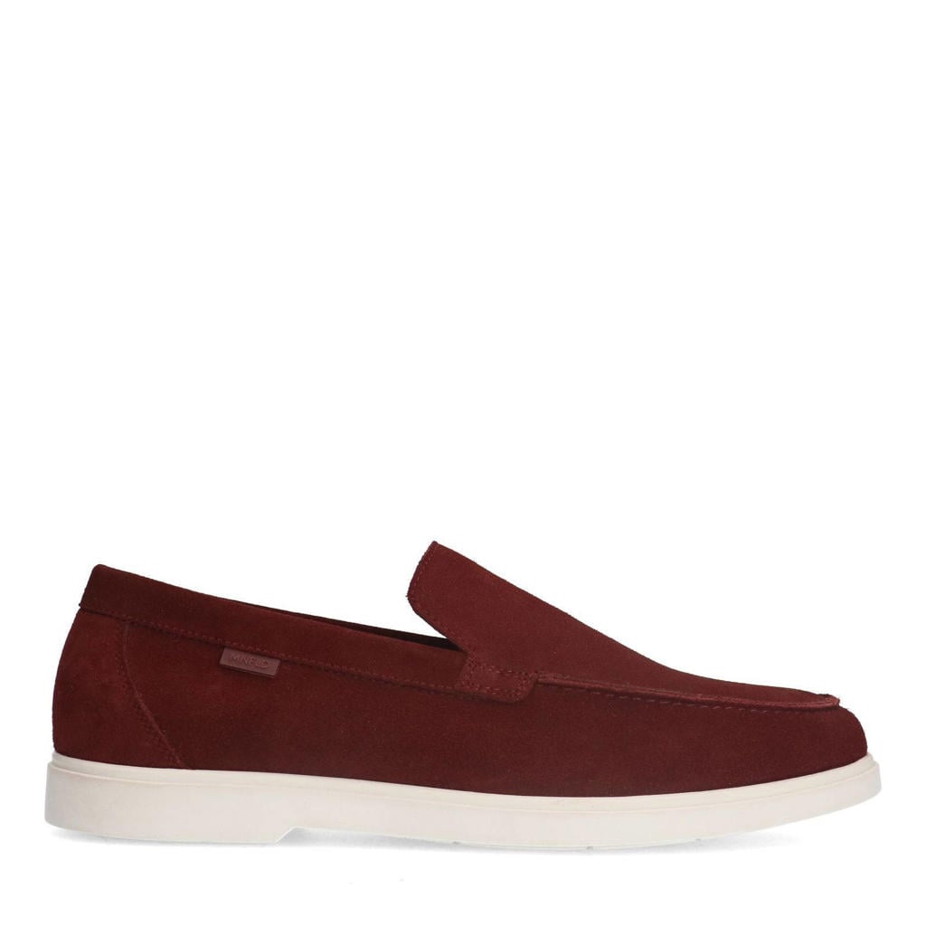Bordeaux heren Manfield suède loafers