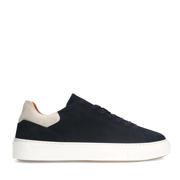 thumbnail: Zwarte heren Manfield nubuck sneakers met veters