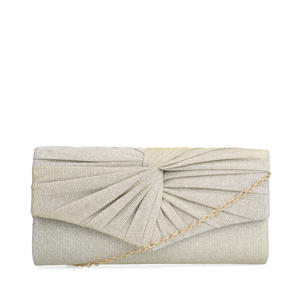 clutch zilverkleurig