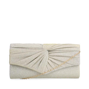 clutch zilverkleurig