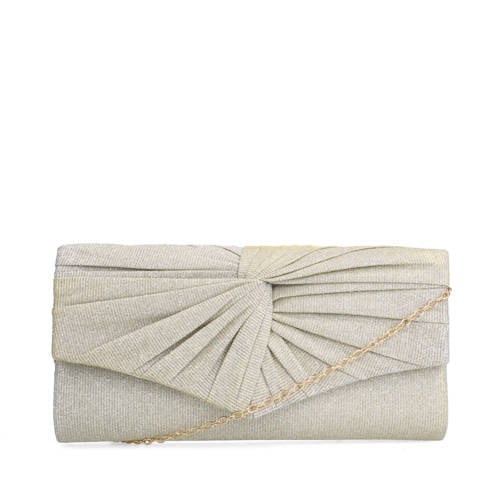 Manfield clutch zilverkleurig afbeelding