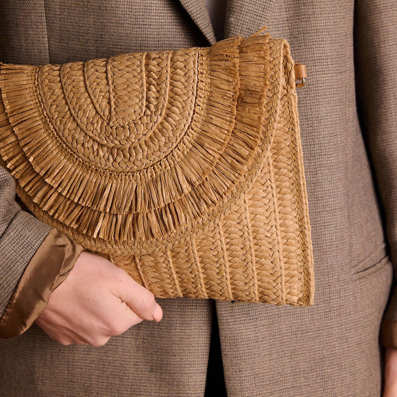 Manfield crossbody tas naturel