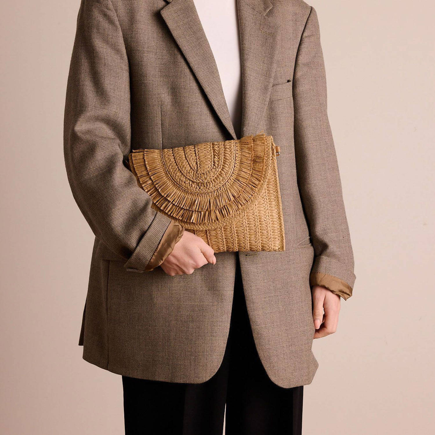 Manfield crossbody tas naturel