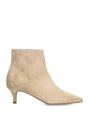 suède enkellaarzen beige