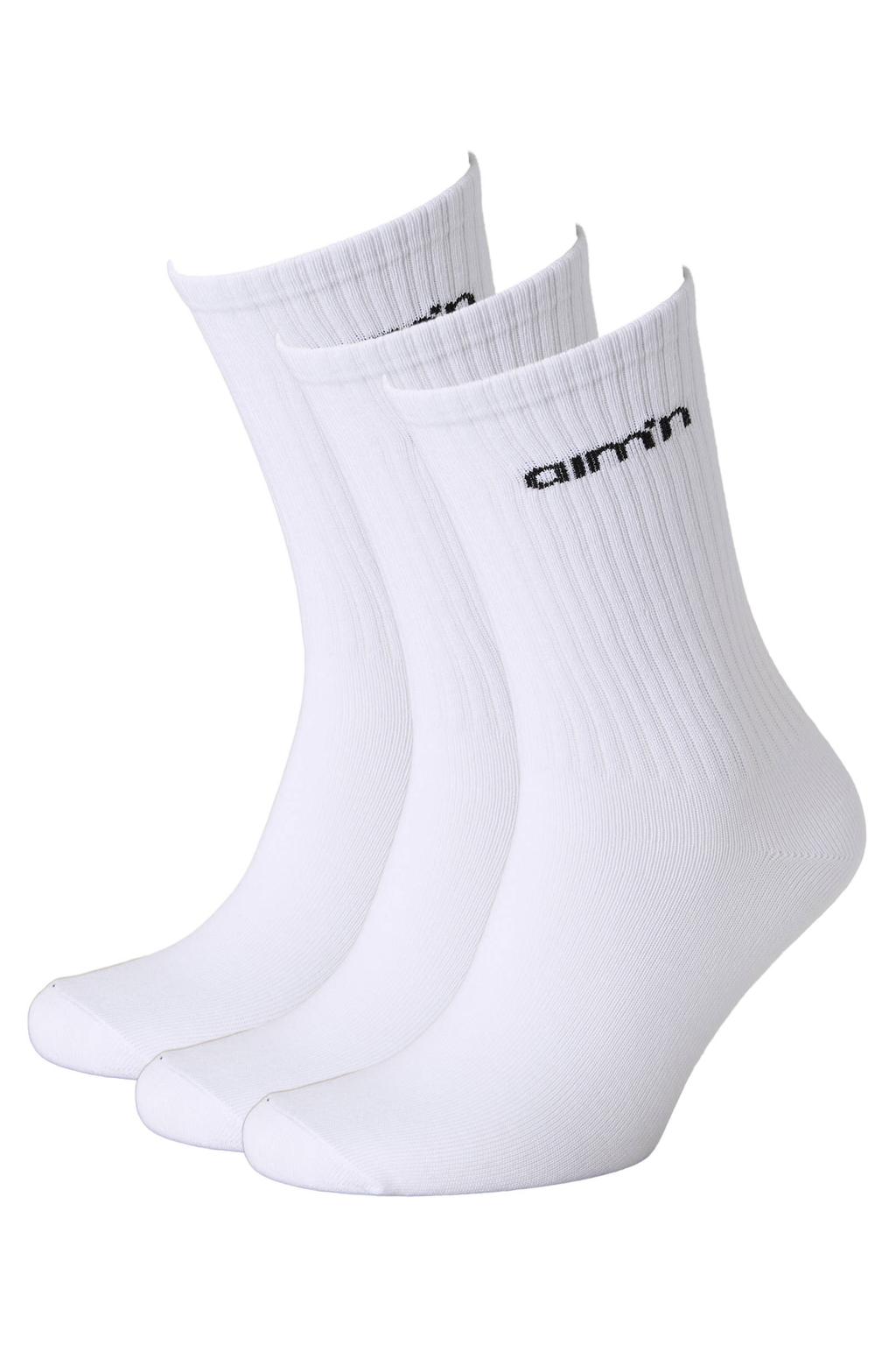 Aim'n sportsokken - wit (set van 3)