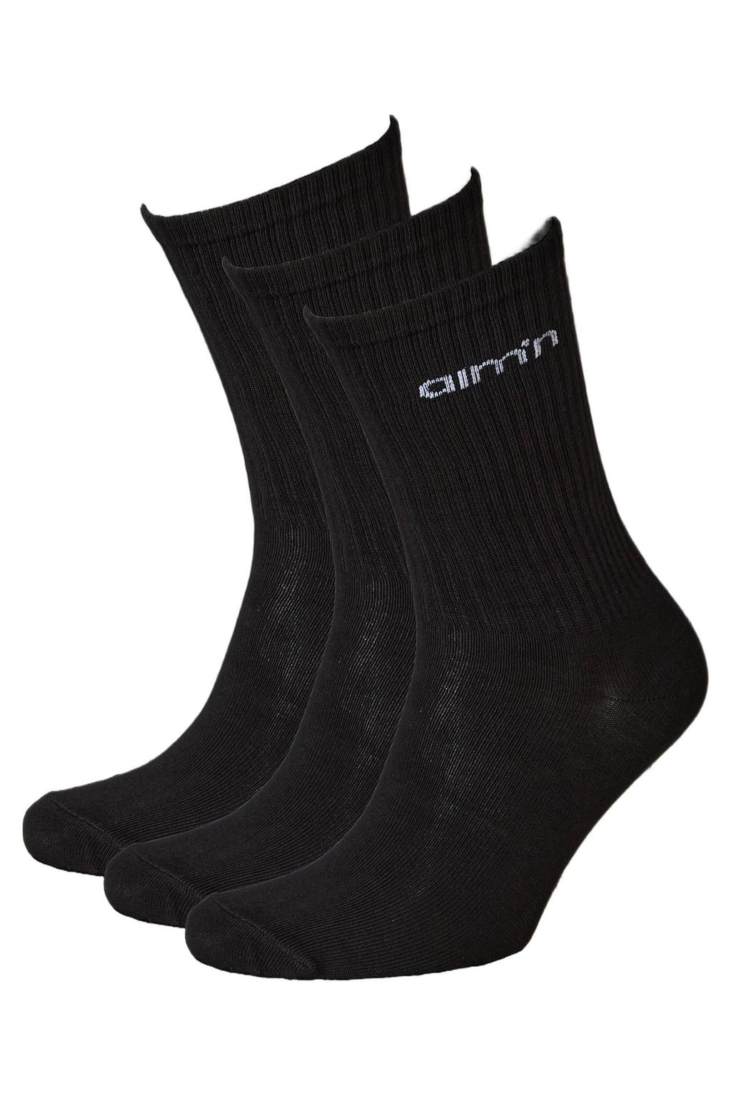Aim'n sportsokken - zwart (set van 3)