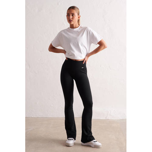 Aim'n rib flared sportlegging zwart afbeelding