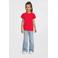 Anytime T-shirt met pofmouwen rood