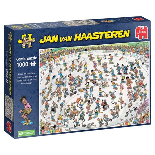 Wehkamp Jan van Haasteren Skateboarden In De Bowl (1000) aanbieding