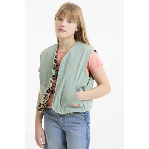 Me & My Monkey reversible gilet mintgroen afbeelding