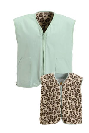 reversible gilet mintgroen