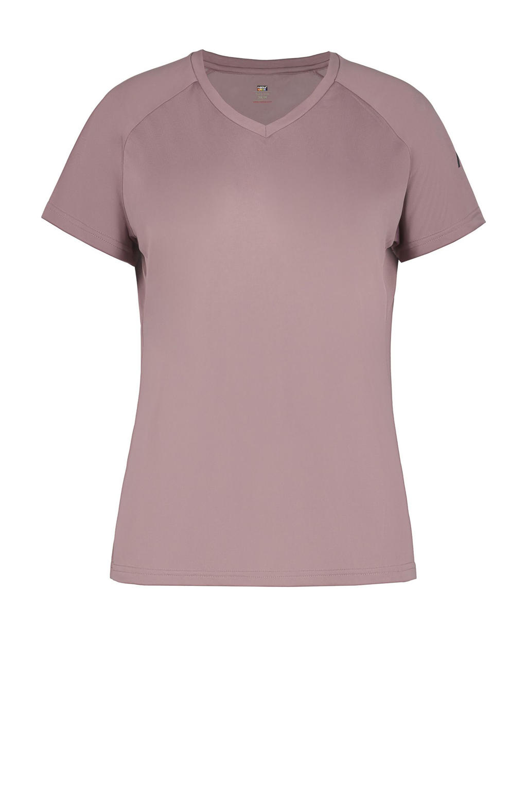 Roze dames Rukka hardloopshirt Muuko van polyester met korte mouwen en ronde hals