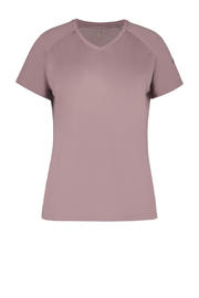 thumbnail: Roze dames Rukka hardloopshirt Muuko van polyester met korte mouwen en ronde hals