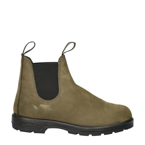 BLUNDSTONE 2442 Classic nubuck chelsea boots kaki afbeelding