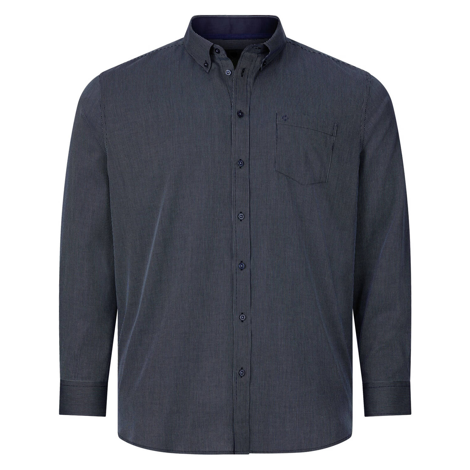 Charles Colby +FIT Collectie casual overhemd DUKE FERDINARUS Plus Size groen