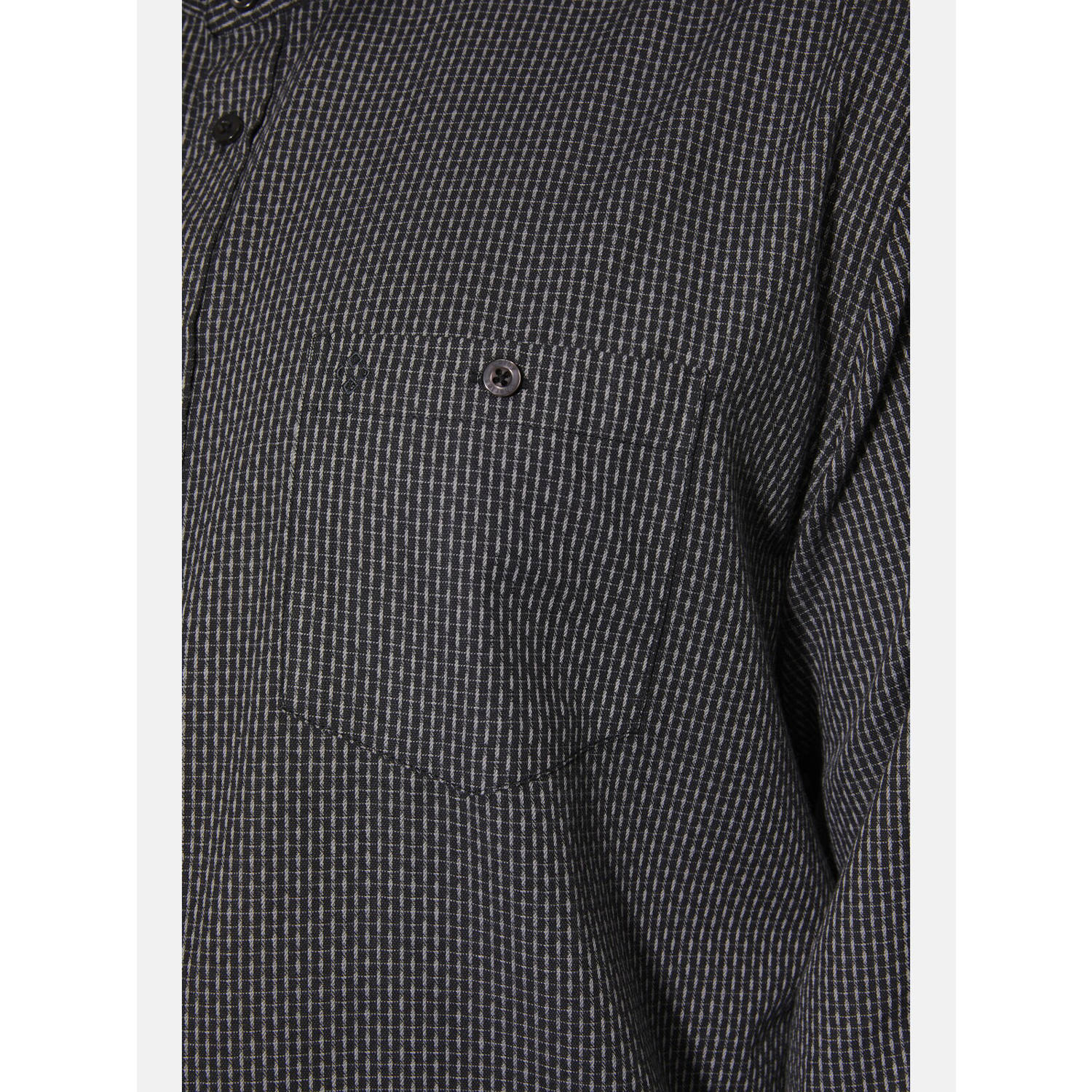 Charles Colby +FIT Collectie casual overhemd DUKE CYRERTY Plus Size zwart