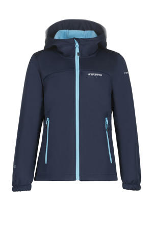 outdoor softshell jack Kleve Jr donkerblauw