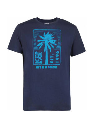 T-shirt Mankato donkerblauw