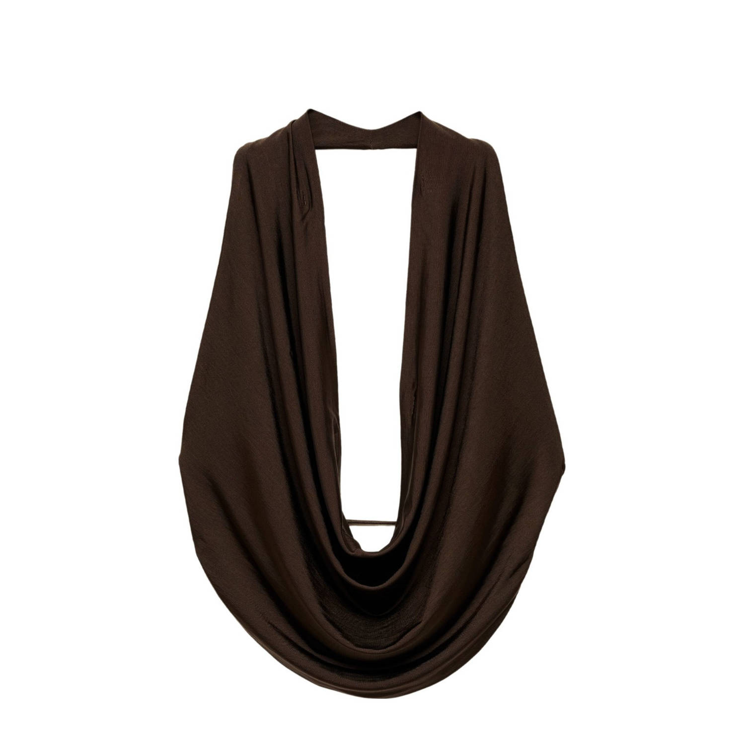 Mango mouwloze top bruin