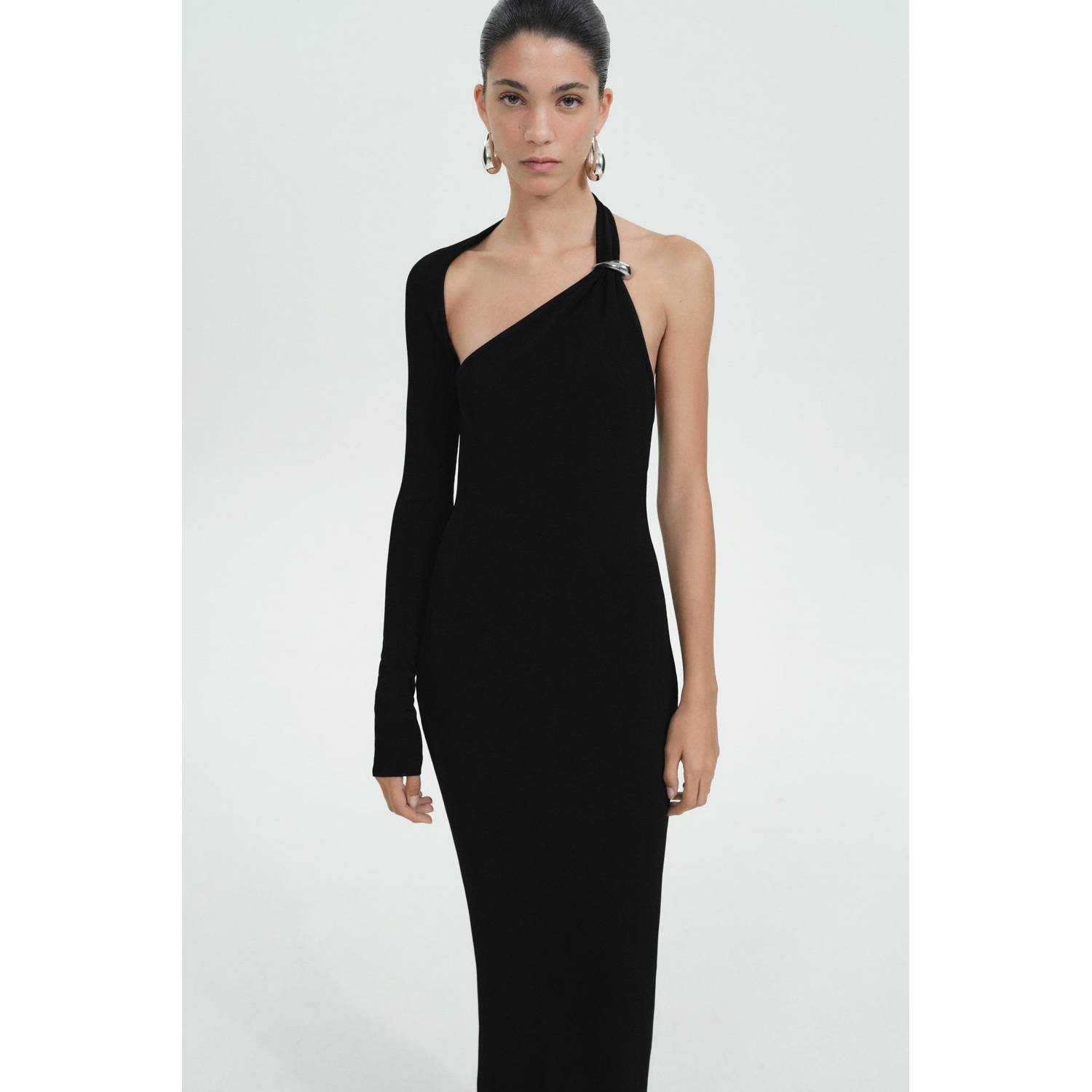 Mango maxi jurk zwart