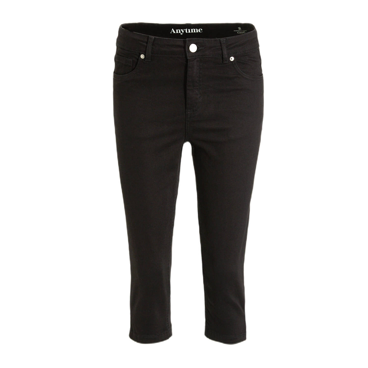 Anytime skinny capri zwart
