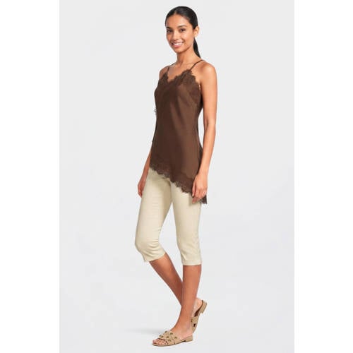anytime skinny capri ecru afbeelding