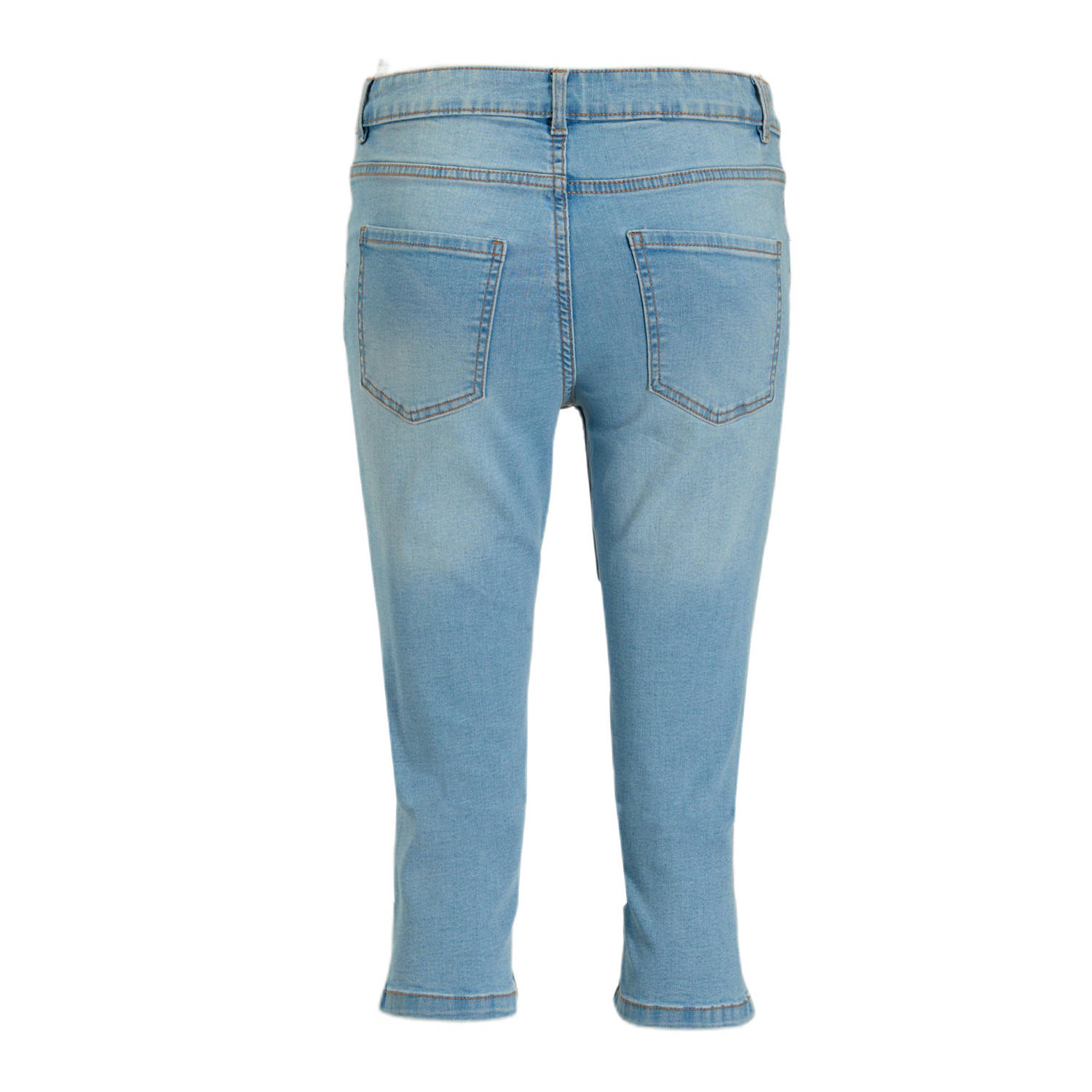 anytime skinny capri blauw